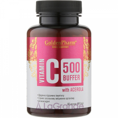 Golden Pharm Vitamin C 500 Buffer Acerola ĳ  