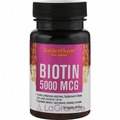 Golden Pharm Biotin 5000 mcg   , 5000 