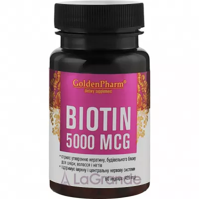 Golden Pharm Biotin 5000 mcg   , 5000 