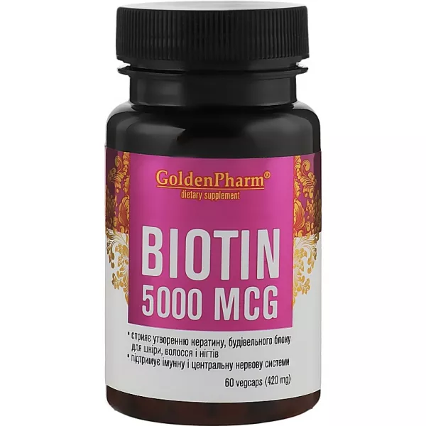 Golden Pharm Biotin 5000 mcg ����������� ������� ��������, 5000 ���