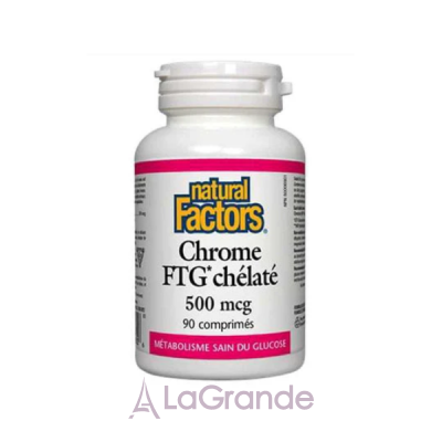 Natural Factors Chromium GTF Chelate    GTF 500 