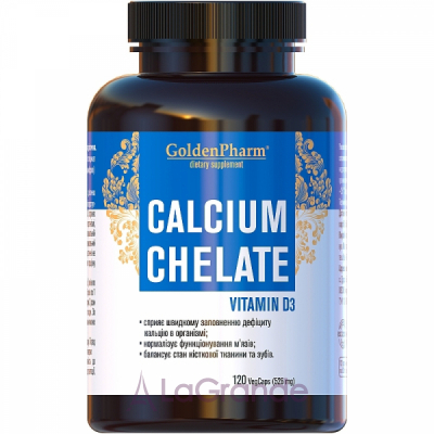 Golden Pharm Calcium Chelate Vitamin D3   