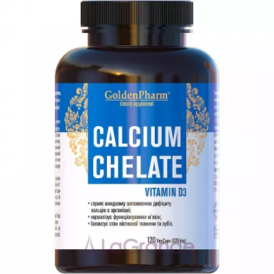 Golden Pharm Calcium Chelate Vitamin D3   