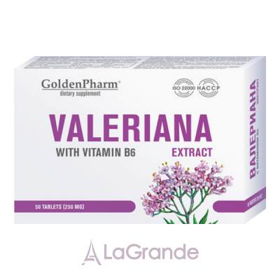 Golden Pharm Valeriana Extract with Vitamin B6 ĳ  