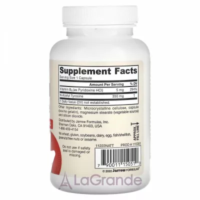Jarrow Formulas N-Acetyl Tyrosine 350 mg ĳ  