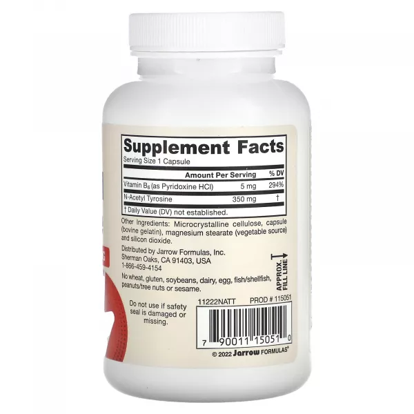 Jarrow Formulas N-Acetyl Tyrosine 350 mg ĳ������ ������� 