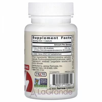 Jarrow Formulas 7-Keto DHEA 100 mg   