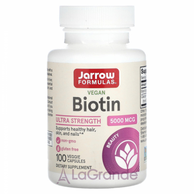 Jarrow Formulas Biotin 5000 mg ĳ  