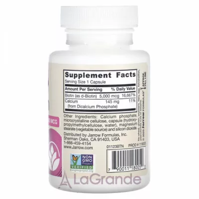 Jarrow Formulas Biotin 5000 mg ĳ  