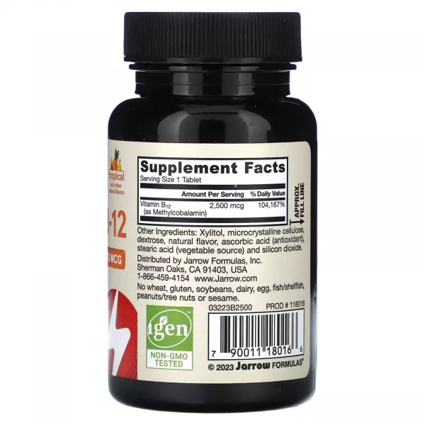 Jarrow Formulas Methyl B-12 2500 m�g ĳ������ ������� 