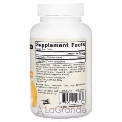 Jarrow Formulas MSM 1000 mg   