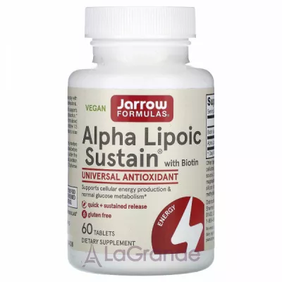 Jarrow Formulas Alpha Lipoic Sustain with Biotin ĳ  