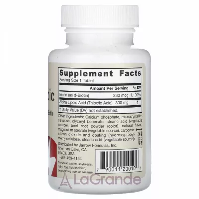 Jarrow Formulas Alpha Lipoic Sustain with Biotin ĳ  