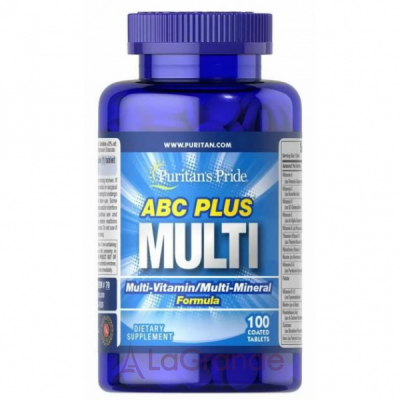 Puritan's Pride ABC Plus Multivitamin and Multi-Mineral Formula    