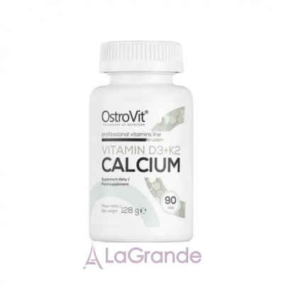 OstroVit Vitamin D3 + K2 + Calcium    3 + K2    