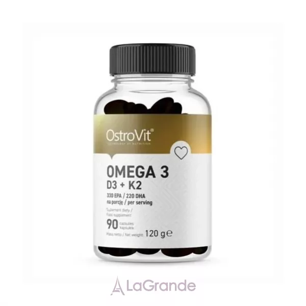 OstroVit Omega 3 D3 + K2 ����������� ������� ����� 3 � ���������� D3 � K2 � ��������