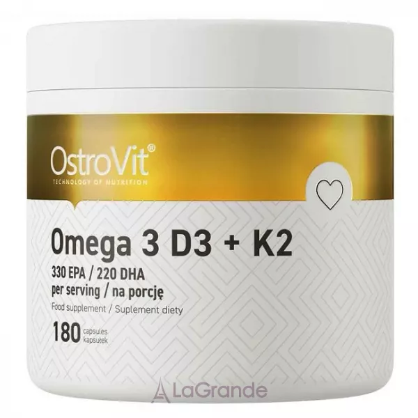 OstroVit Omega 3 D3 + K2 ����������� ������� ����� 3 � ���������� D3 � K2 � ��������