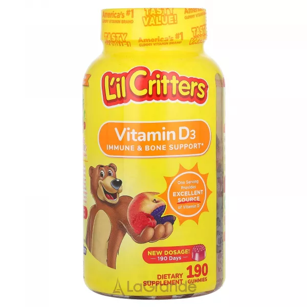 L'il Critters Vitamin D3 ����������� ������� ��� ����� ��� ��������� ������ 