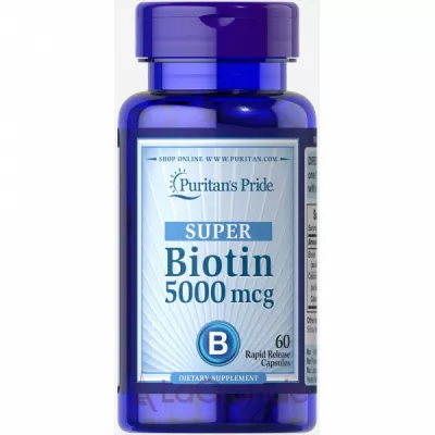 Puritan's Pride Biotin with Calcium 5000 mcg/222mg ĳ  