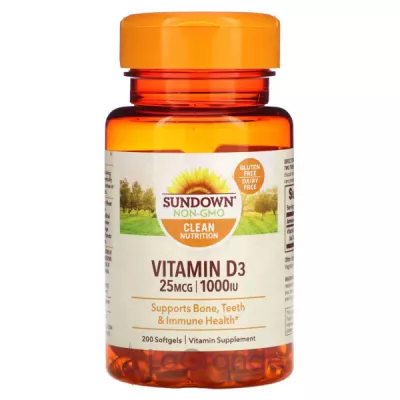 Sundown Naturals Vitamin D3 25mcg/1000  ĳ  