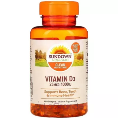 Sundown Naturals Vitamin D3 25mcg/1000  ĳ  