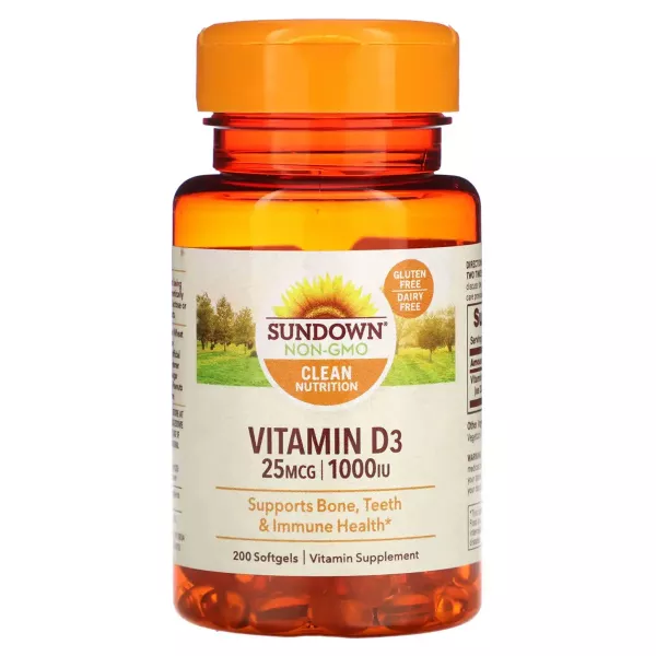 Sundown Naturals Vitamin D3 25mcg/1000 �� ����������� ������� 