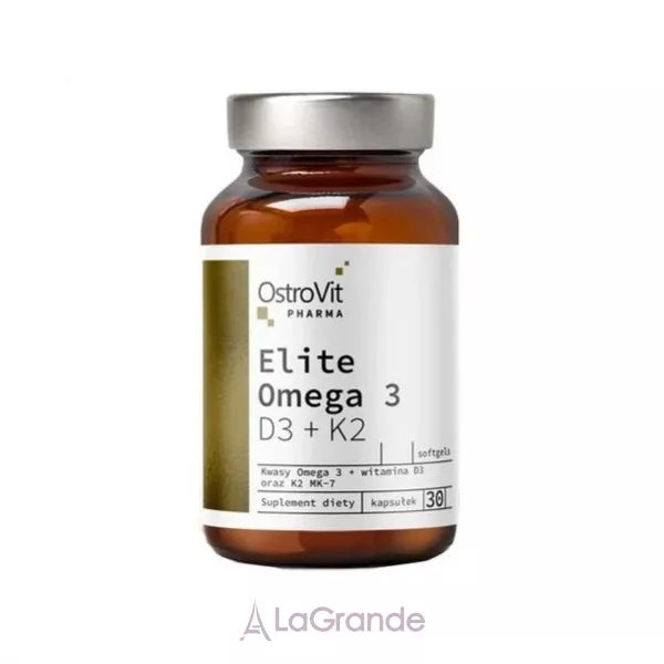 OstroVit Pharma Elite Omega 3 D3+K2 ����������� ������� �����-3 + ������� D3 + K2 � ��������