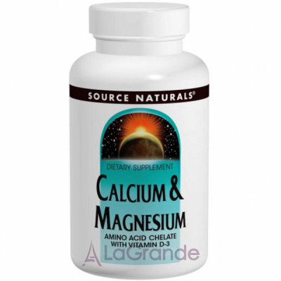 Source Naturals Calcium and Magnesium 300mg   
