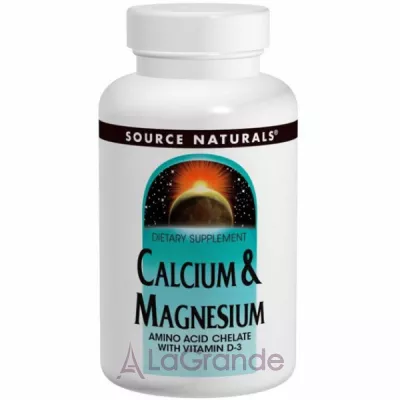 Source Naturals Calcium and Magnesium 300mg   