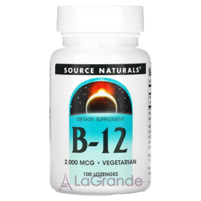 Source Naturals MethylCobalamin B-12 Fast Melt 2000mcg   