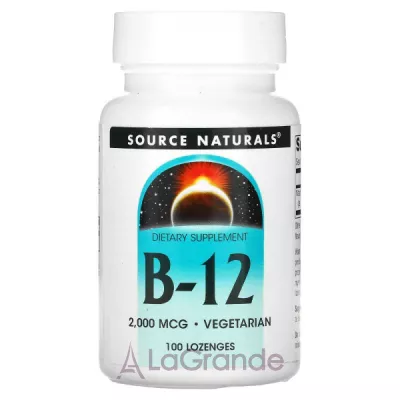 Source Naturals MethylCobalamin B-12 Fast Melt 2000mcg   