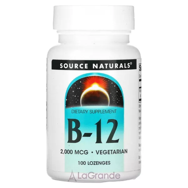Source Naturals MethylCobalamin B-12 Fast Melt 2000mcg ������� ������� 