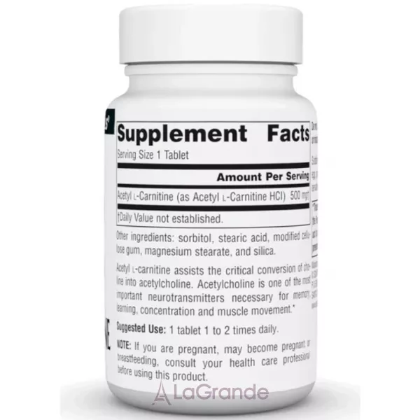 Source Naturals Acetyl L-Carnitine 500mg ������� ������� 
