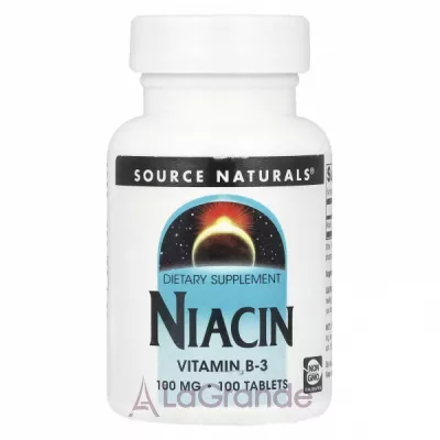 Source Naturals Niacin Vitamin B3 100mg   
