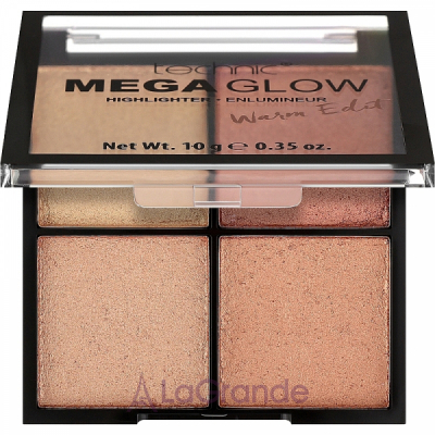 Technic Cosmetics Mega Glow Highlighter Palette Warm Edit  