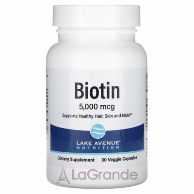 Lake Avenue Nutrition Biotin 5000 mcg   
