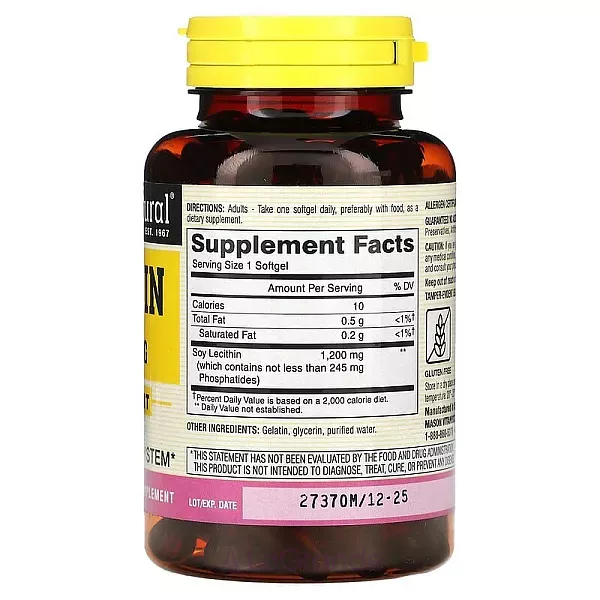 Mason Natural Lecithin 1200 mg ����������� ������� ��� ��������� ��������-���������� ������� 