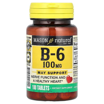 Mason Natural Vitamin B6 100 mg   