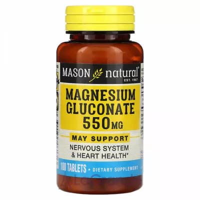 Mason Natural Magnesium Gluconate 550 mg   