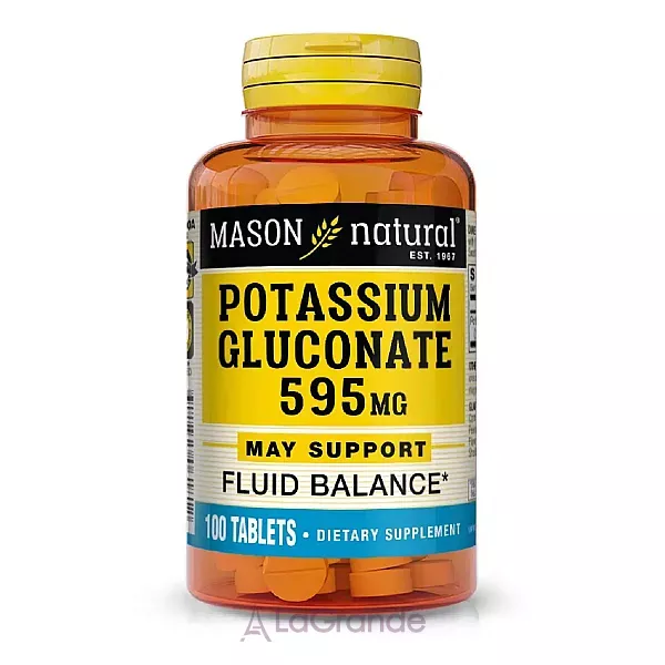 Mason Natural Potassium Gluconate 595 mg ����������� ������� 