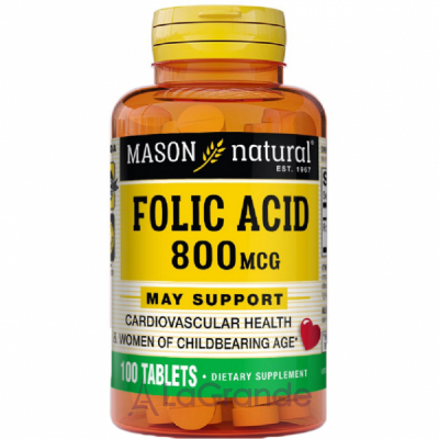 Mason Natural Folic Acid 800 mcg ĳ  