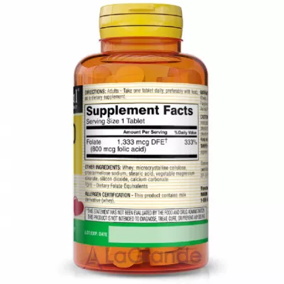 Mason Natural Folic Acid 800 mcg ĳ  