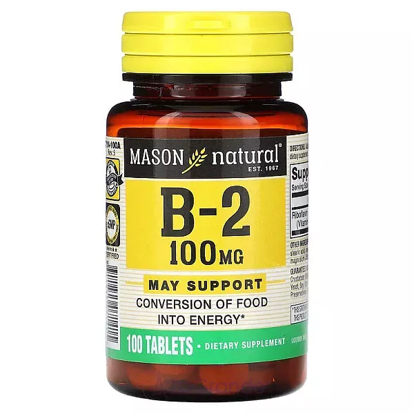 Mason Natural Vitamin B2 100 mg ����������� ������� 