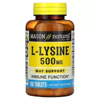 Mason Natural L-Lysine 500 mg ĳ������ ������� ��� �������� ��������� "L-����", 500 ��