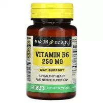 Mason Natural Vitamin B6 250 mg ĳ������ ������� "³���� B6", 250 ��