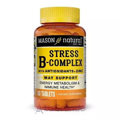 Mason Natural Stress B-Complex With Antioxidants + Zinc B-      