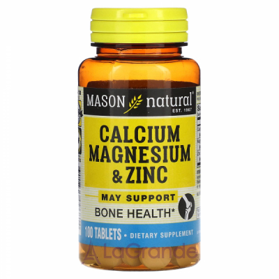 Mason Natural Calcium Magnesium & Zinc   