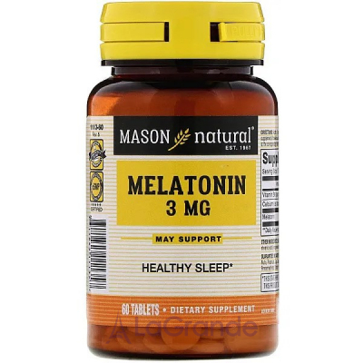Mason Natural Melatonin 3 mg   