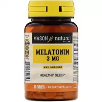 Mason Natural Melatonin 3 mg ĳ������ ������� "���������", 3 ��