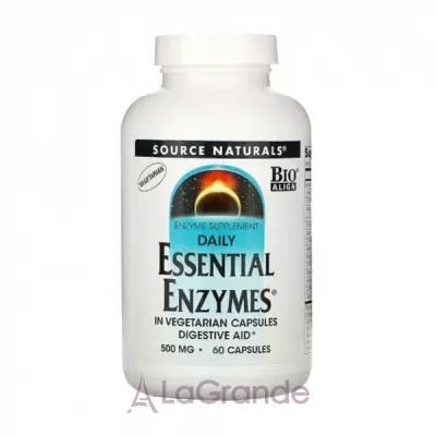 Source Naturals Essential Enzymes 500mg   